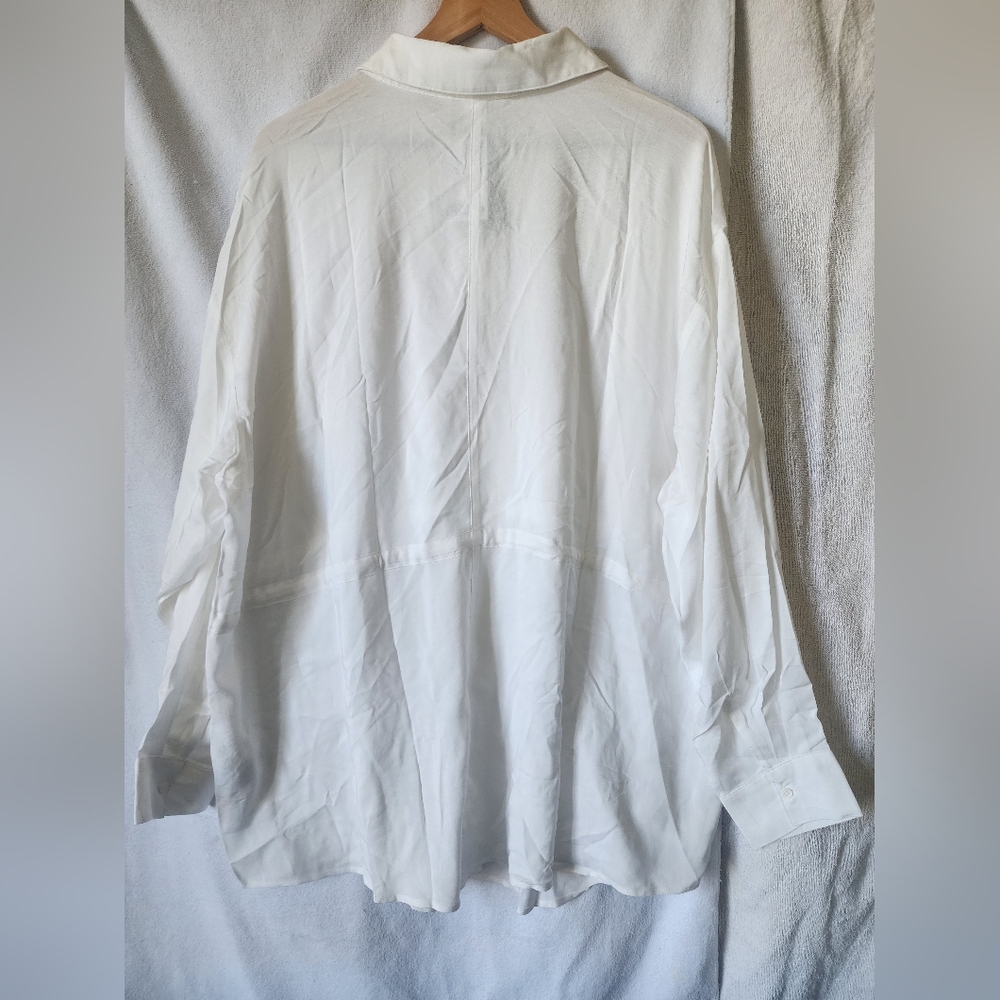 💙 MAMA Tie-belt Maternity Blouse - Picture 3 of 10